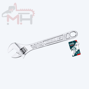 TOTAL Adjustable Wrench - A versatile and durable hand tool for all your projects. Precision engineered for reliability and comfort. Upgrade your toolkit today!