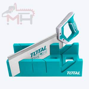 TOTAL Mitre Box and Back Saw Set - Perfect Woodworking Companion for Precision Cuts