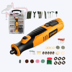 PowerPro 8V Rotary Tool Kit - 110 pieces for precision crafting. Complete set for versatile DIY projects.